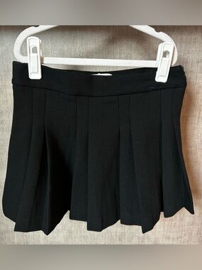 Zara Black Pleated Girls' Skirt